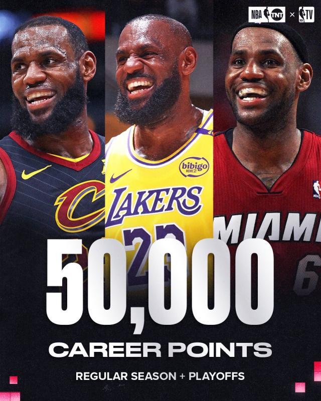 贝博体育-常规赛+季后赛总分破5万历史唯一！詹姆斯再创神迹